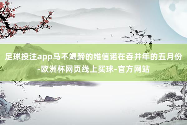 足球投注app马不竭蹄的维信诺在吞并年的五月份-欧洲杯网页线上买球-官方网站