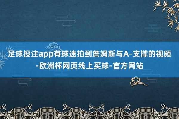 足球投注app有球迷拍到詹姆斯与A-支撑的视频-欧洲杯网页线