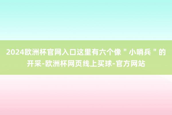 2024欧洲杯官网入口这里有六个像＂小哨兵＂的开采-欧洲杯网